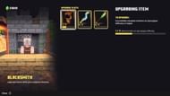 The blacksmith at his forge at a player's camp (Image via Mojang)